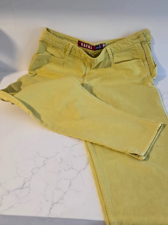 Authentic Vintage Banana Yellow LEE Levy Strauss Jean Jacket & Matching Jeans - Picture 7 of 16